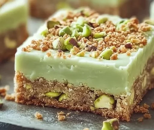 Pistachio Dream Cookie Bars: Chewy Bliss for Every Sweet Tooth