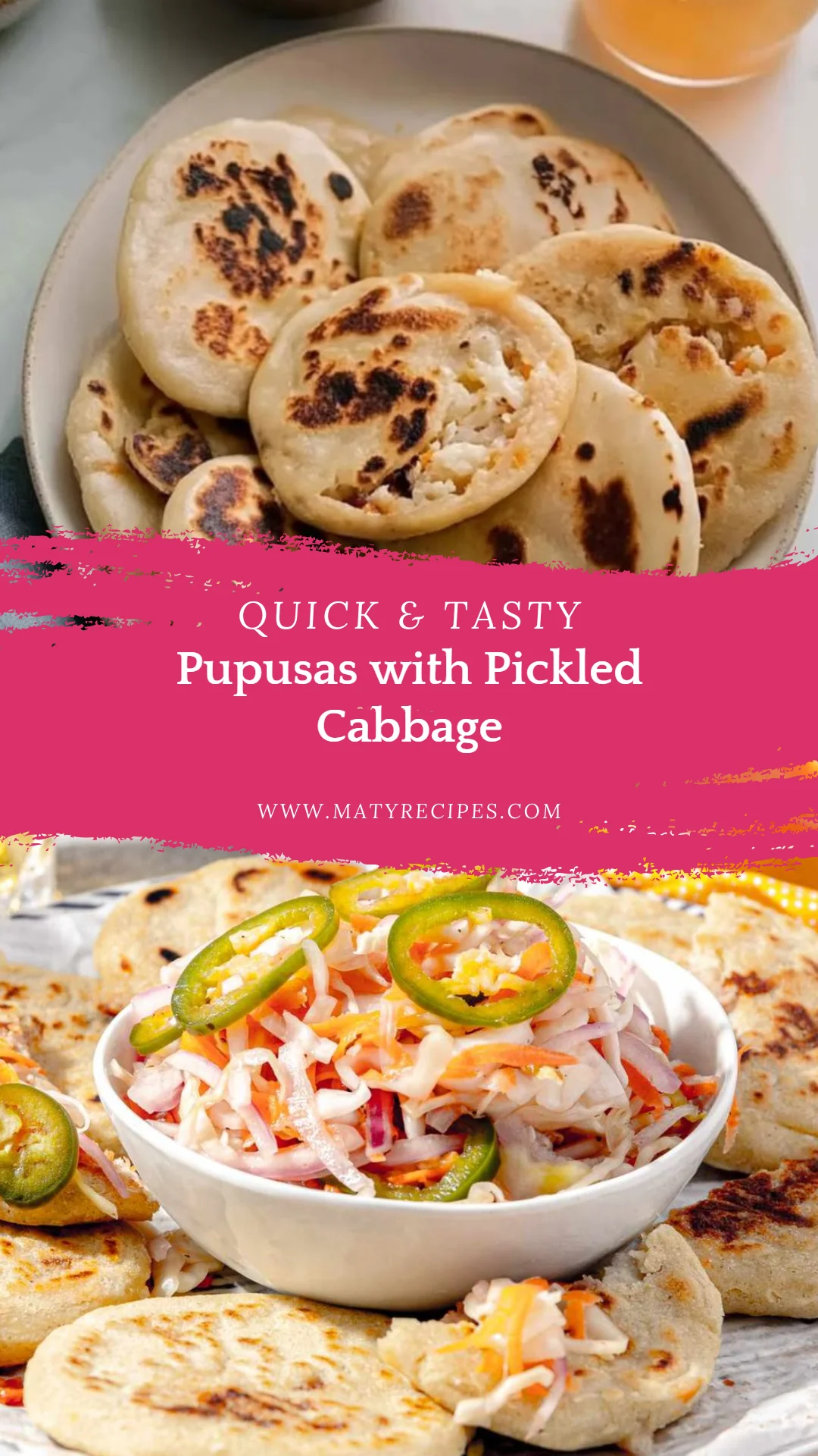 Pupusas with Pickled Cabbage