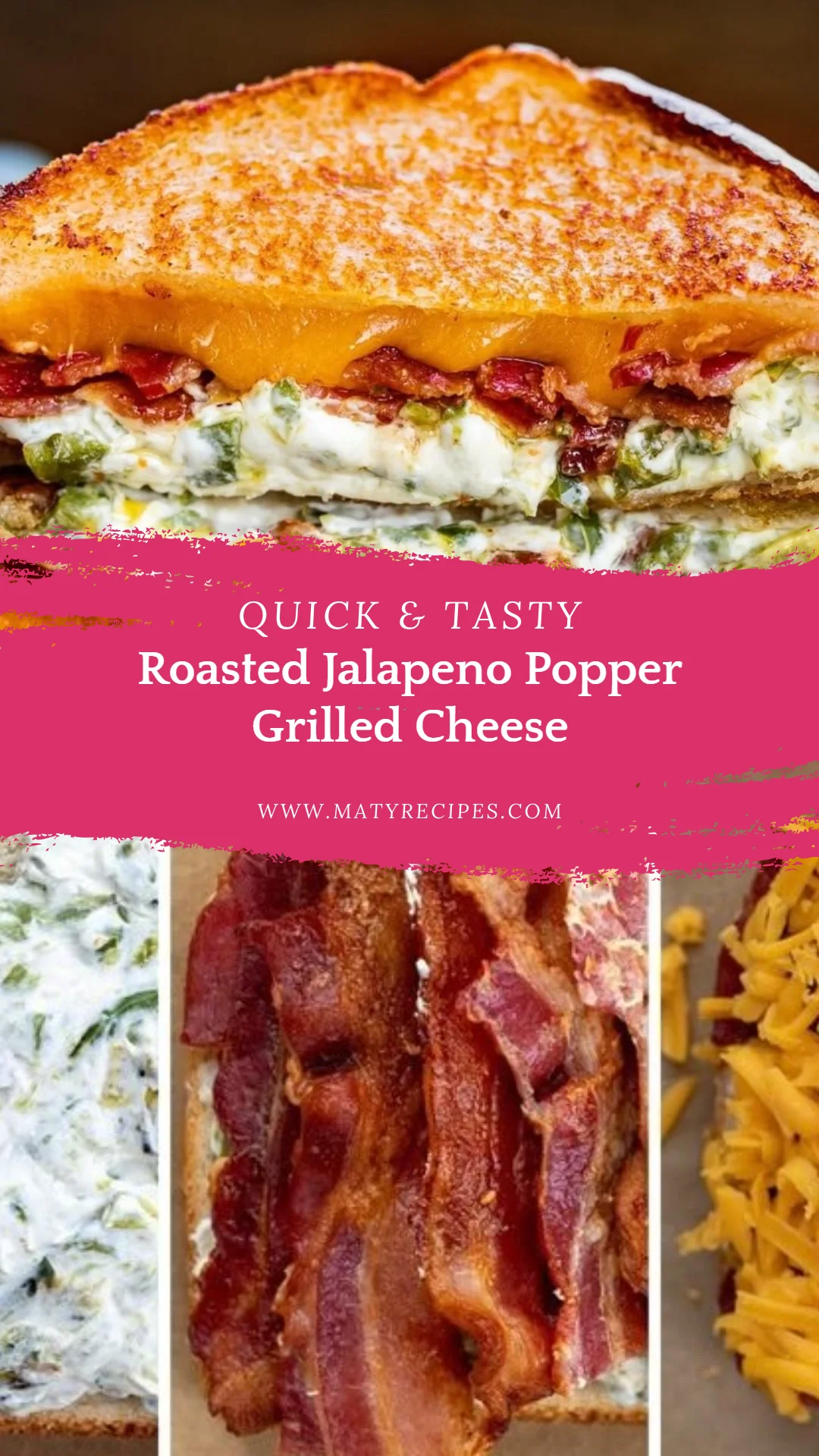 Roasted Jalapeno Popper Grilled Cheese