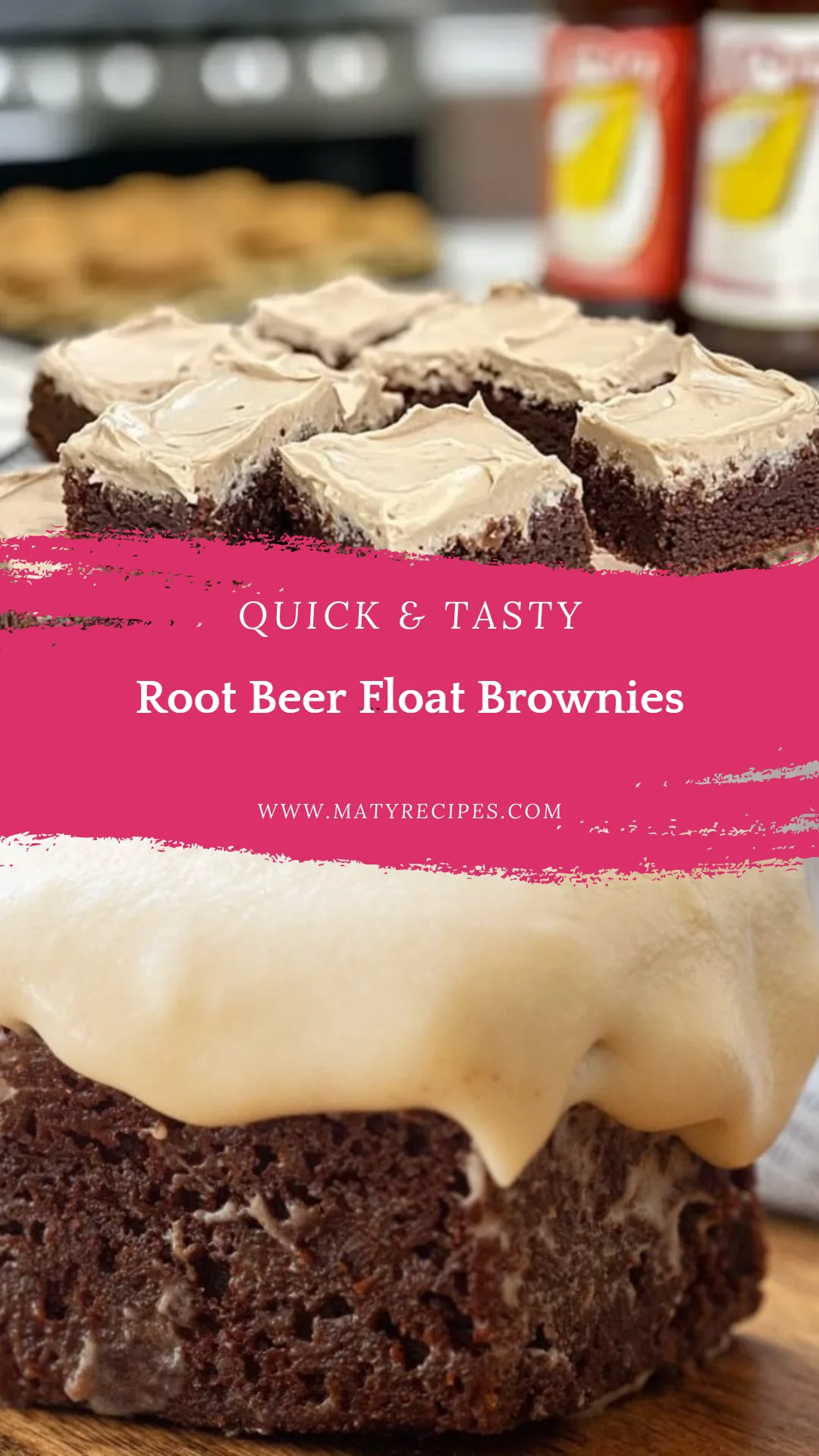 Root Beer Float Brownies