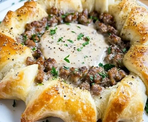 Sausage and Gravy Brunch Ring