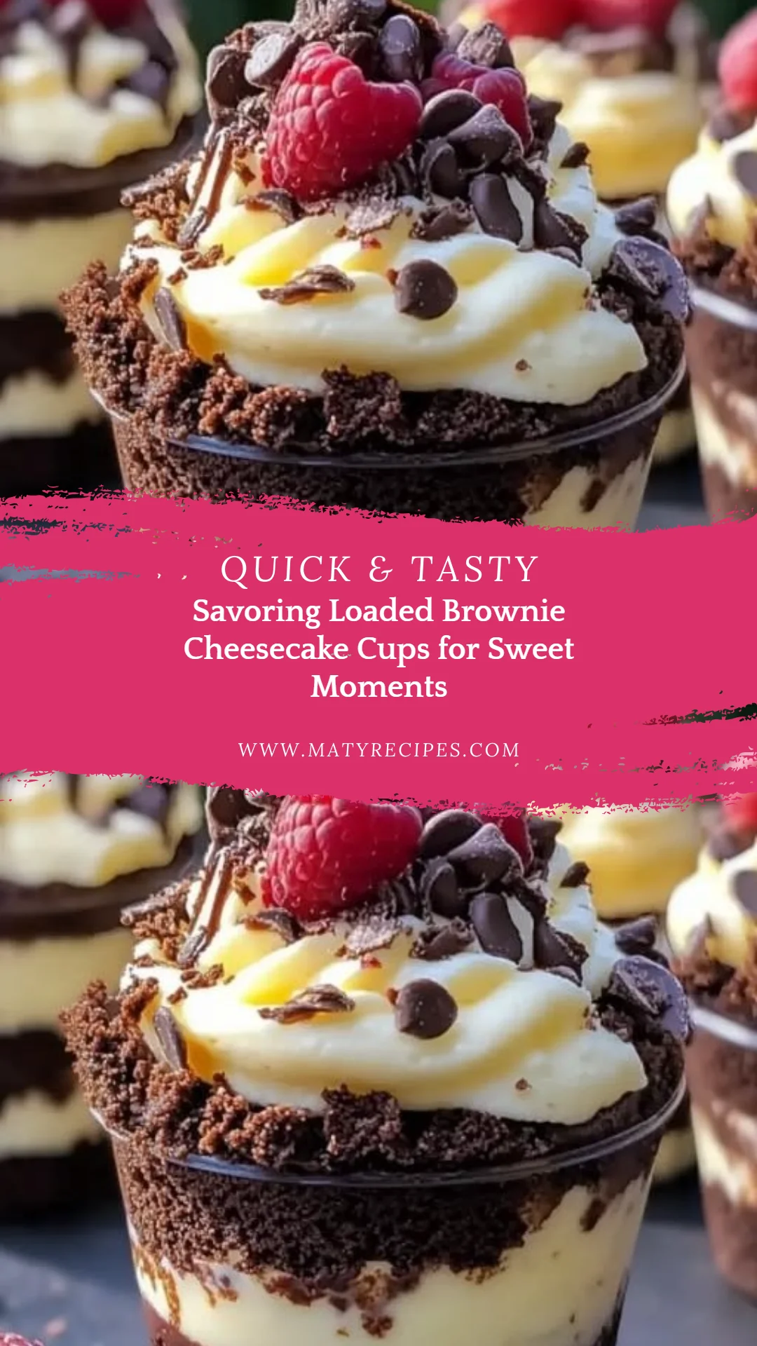 Savoring Loaded Brownie Cheesecake Cups for Sweet Moments