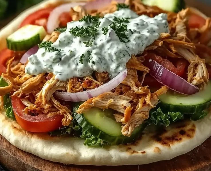 Slow Cooker Chicken Gyros