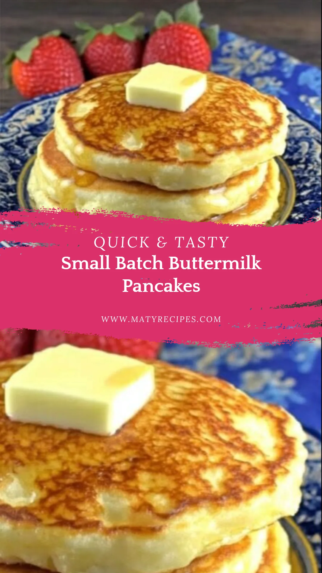Small Batch Buttermilk Pancakes