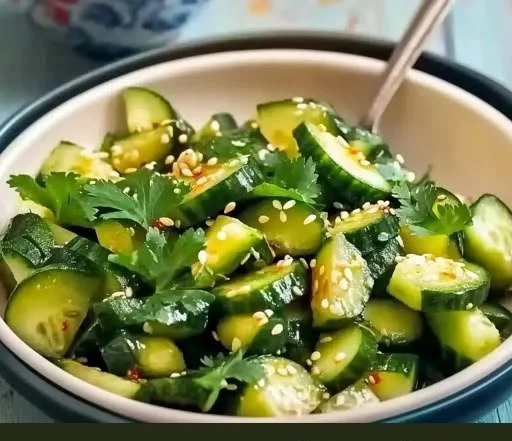 Smashed Cucumber Salad