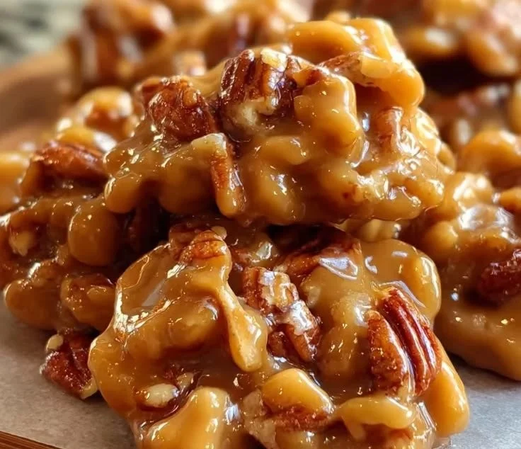 Soft Caramel Pecan Clusters