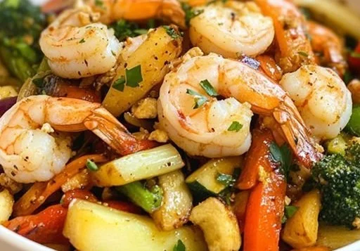 Spicy Shrimp and Veggie Stir-Fry