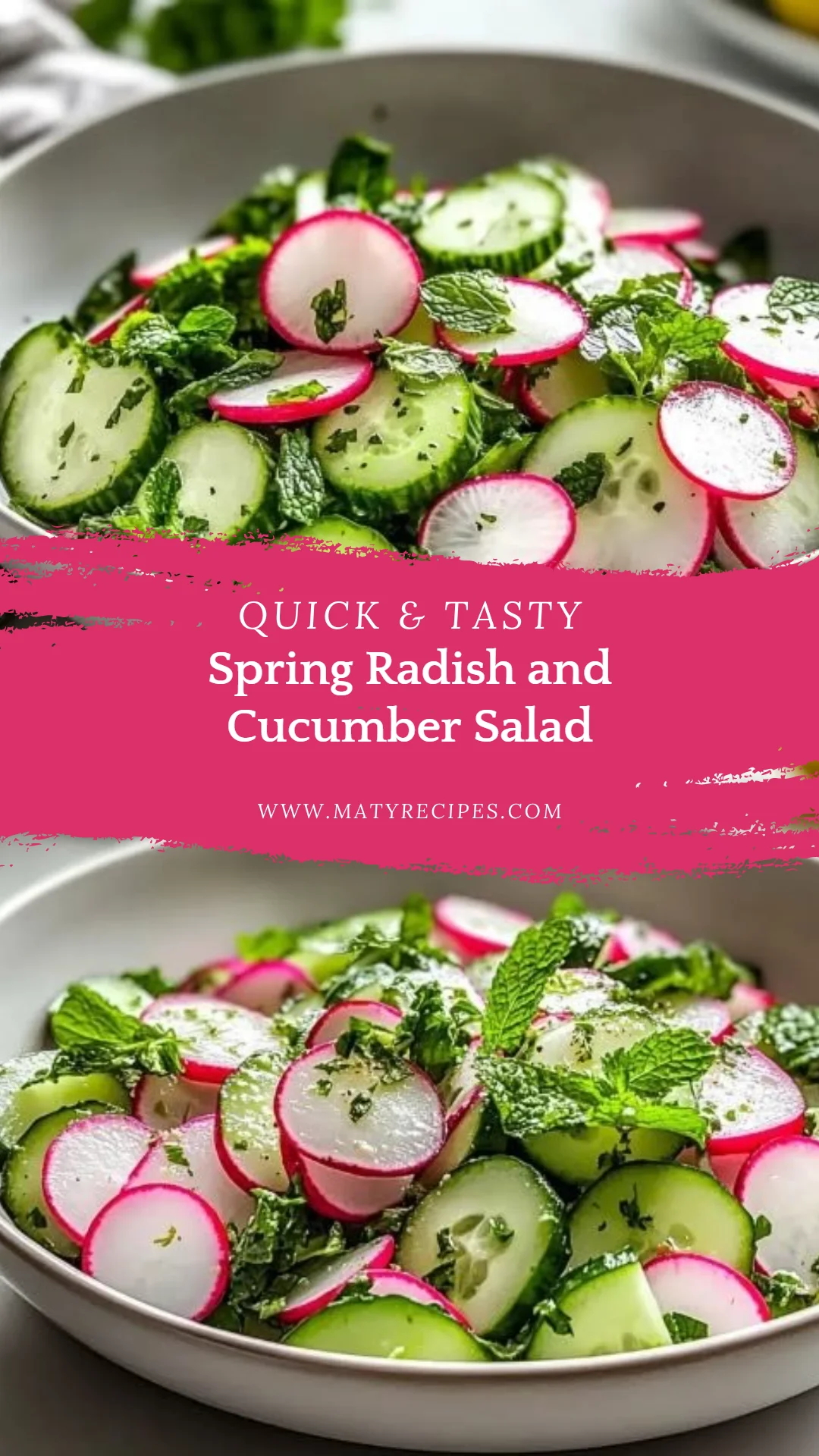 Spring Radish and Cucumber Salad