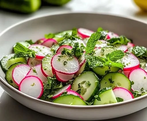 Spring Radish and Cucumber Salad