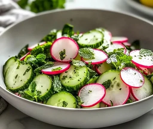 Spring Radish and Cucumber Salad