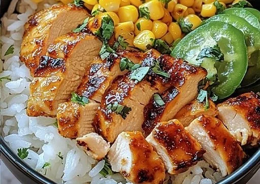 Street Corn Chicken Rice Bowl