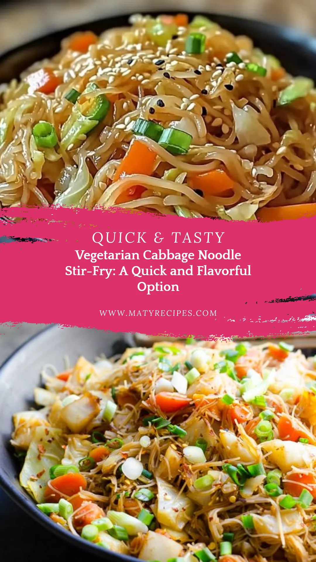 Vegetarian Cabbage Noodle Stir-Fry: A Quick and Flavorful Option