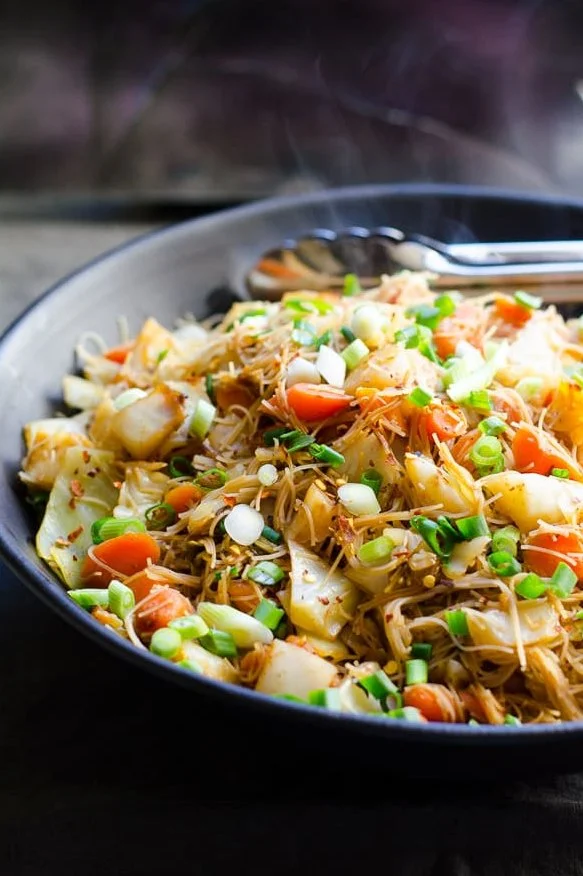 Vegetarian Cabbage Noodle Stir-Fry