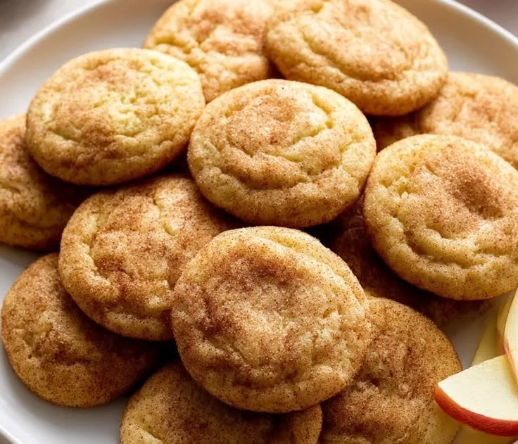 Apple Cider Snickerdoodle Cookies