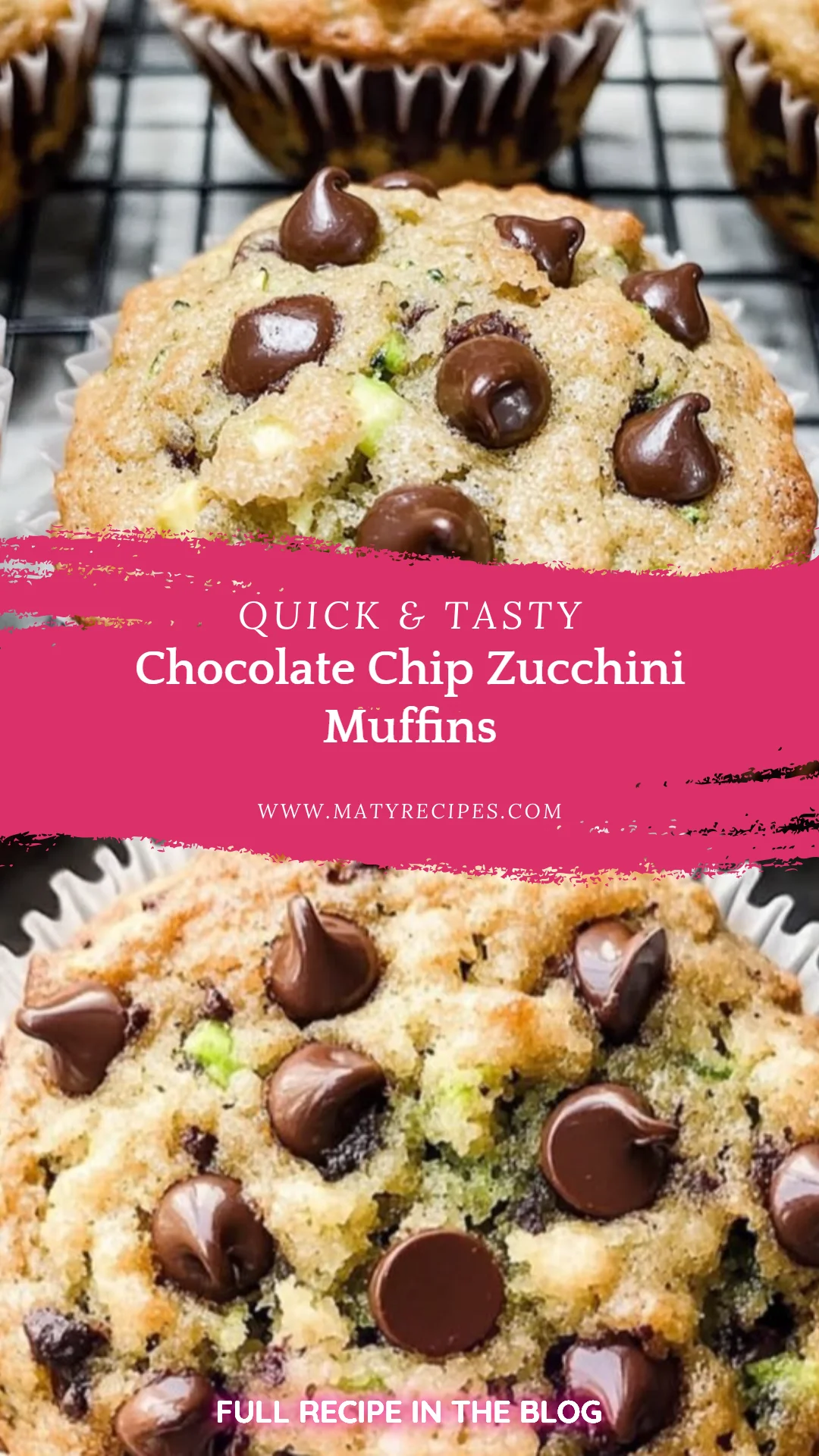 Chocolate Chip Zucchini Muffins