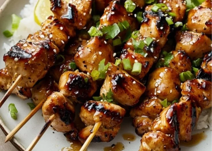 Honey Garlic Asian Chicken Kabobs: Delivers Bold Flavor