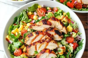 Jacked-Up Monterey Chicken Salad with vibrant ingredients and flavors