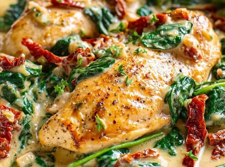Low Carb Creamy Tuscan Chicken