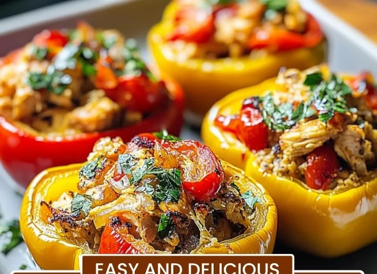Mediterranean Chicken Stuffed Bell Peppers: Weeknight Hero