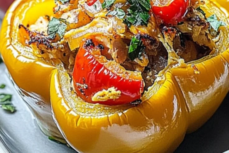 Mediterranean Chicken Stuffed Bell Peppers: Weeknight Hero