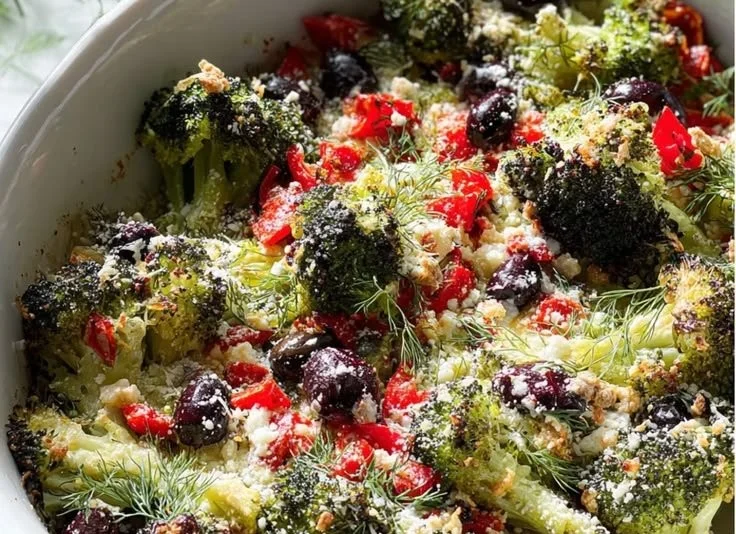 Savory Mediterranean Broccoli Delight with herbs and spices
