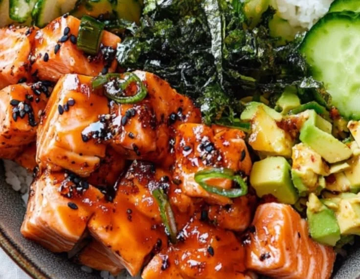 Spicy Salmon Sushi Bowl