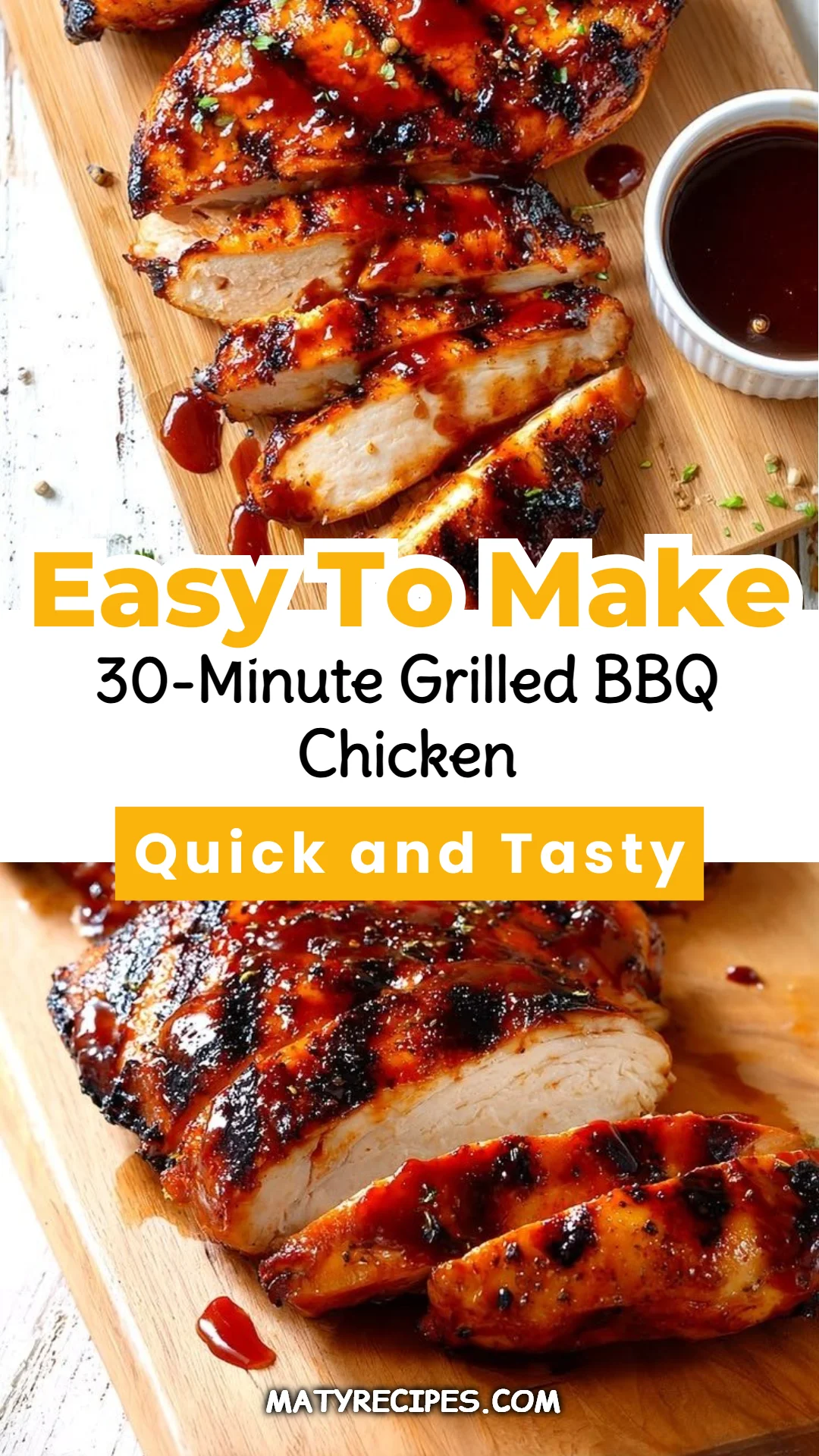 30-Minute Grilled BBQ Chicken