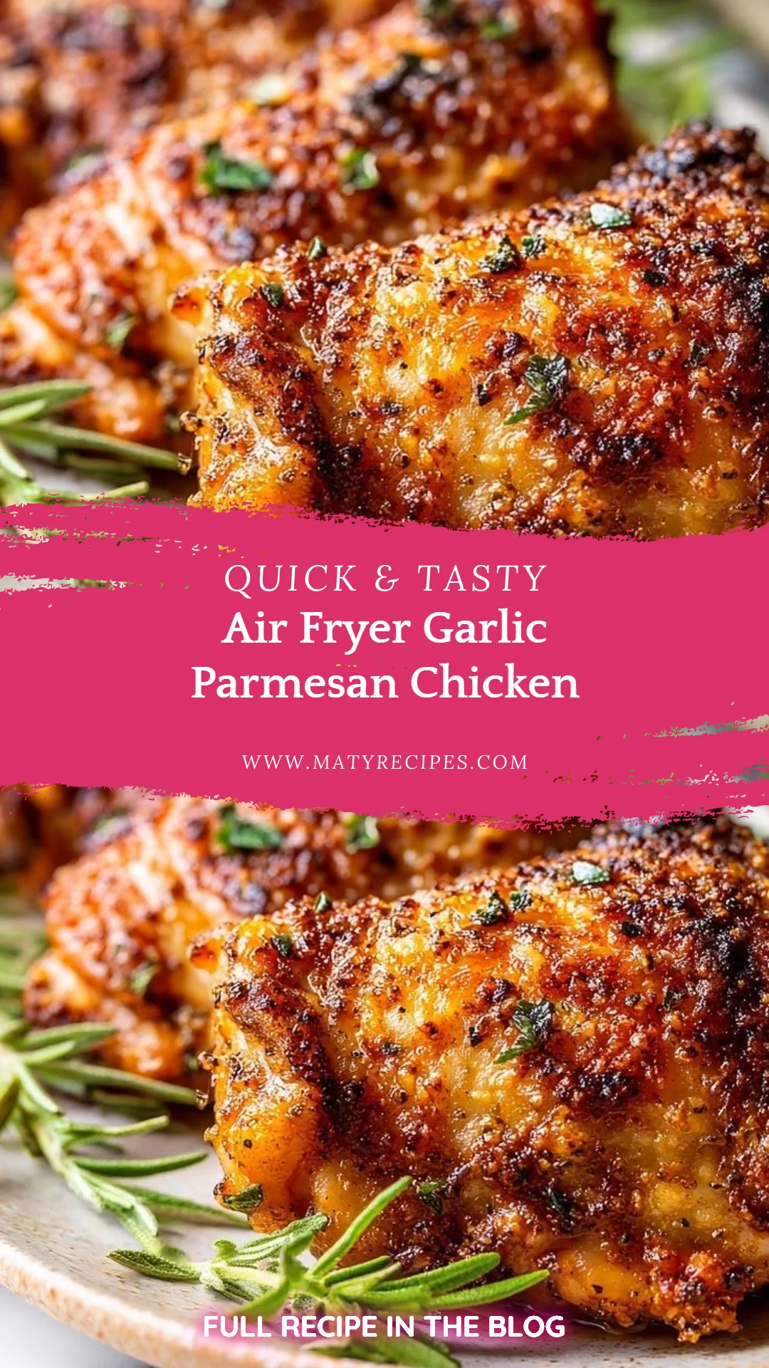 Air Fryer Garlic Parmesan Chicken