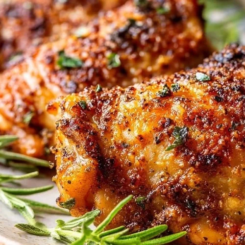 Delicious air-fried garlic parmesan chicken served on a plate