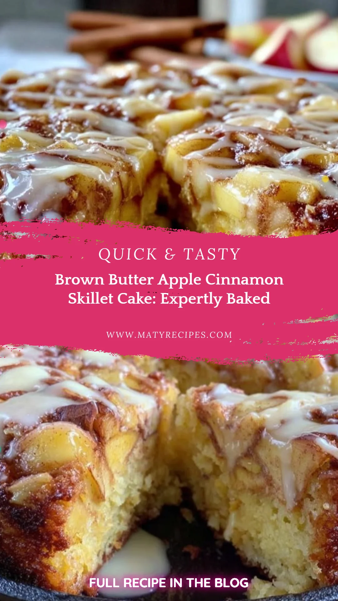 Brown Butter Apple Cinnamon Skillet Cake: Expertly Baked