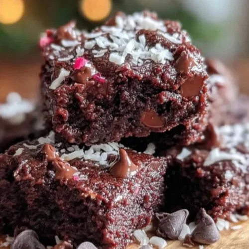 Delicious gluten-free brownies made with coconut flour and dark chocolate chips