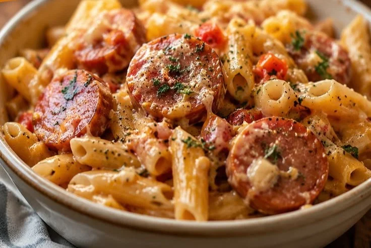 Easy One Pot Kielbasa Pasta