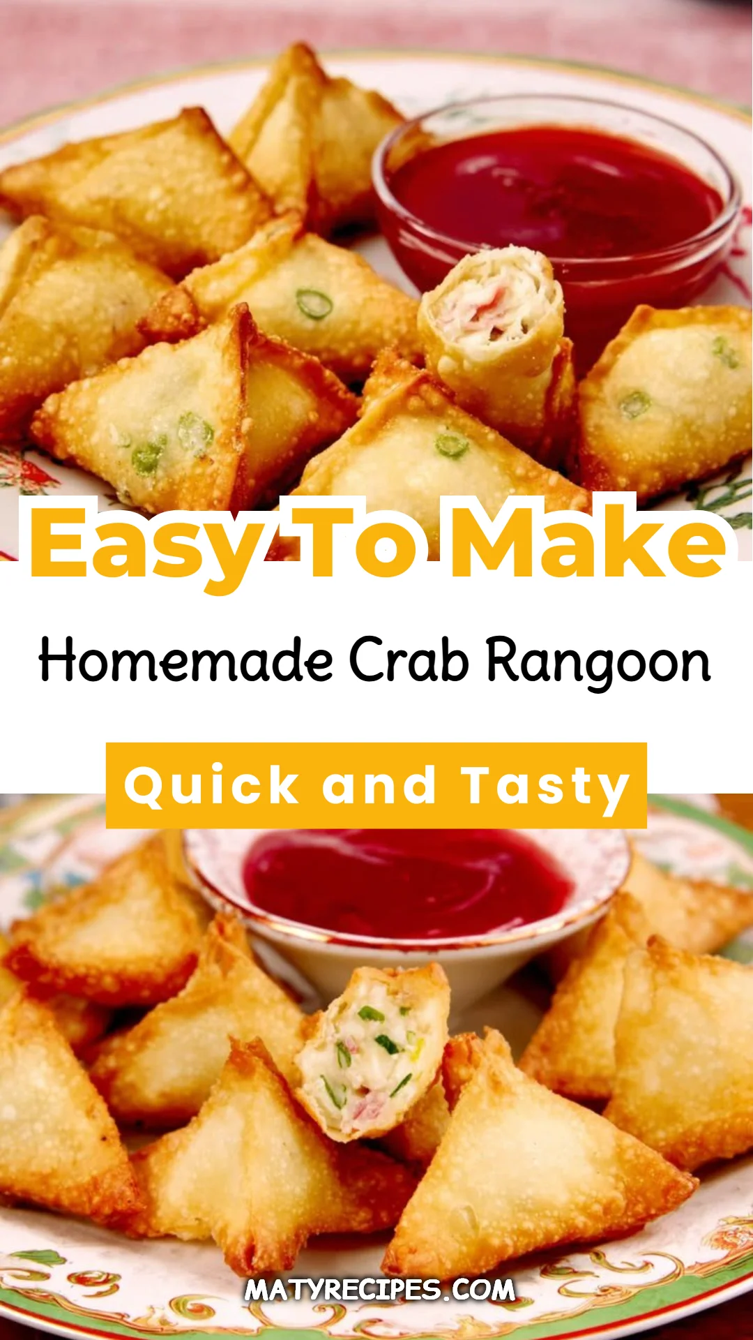 Homemade Crab Rangoon