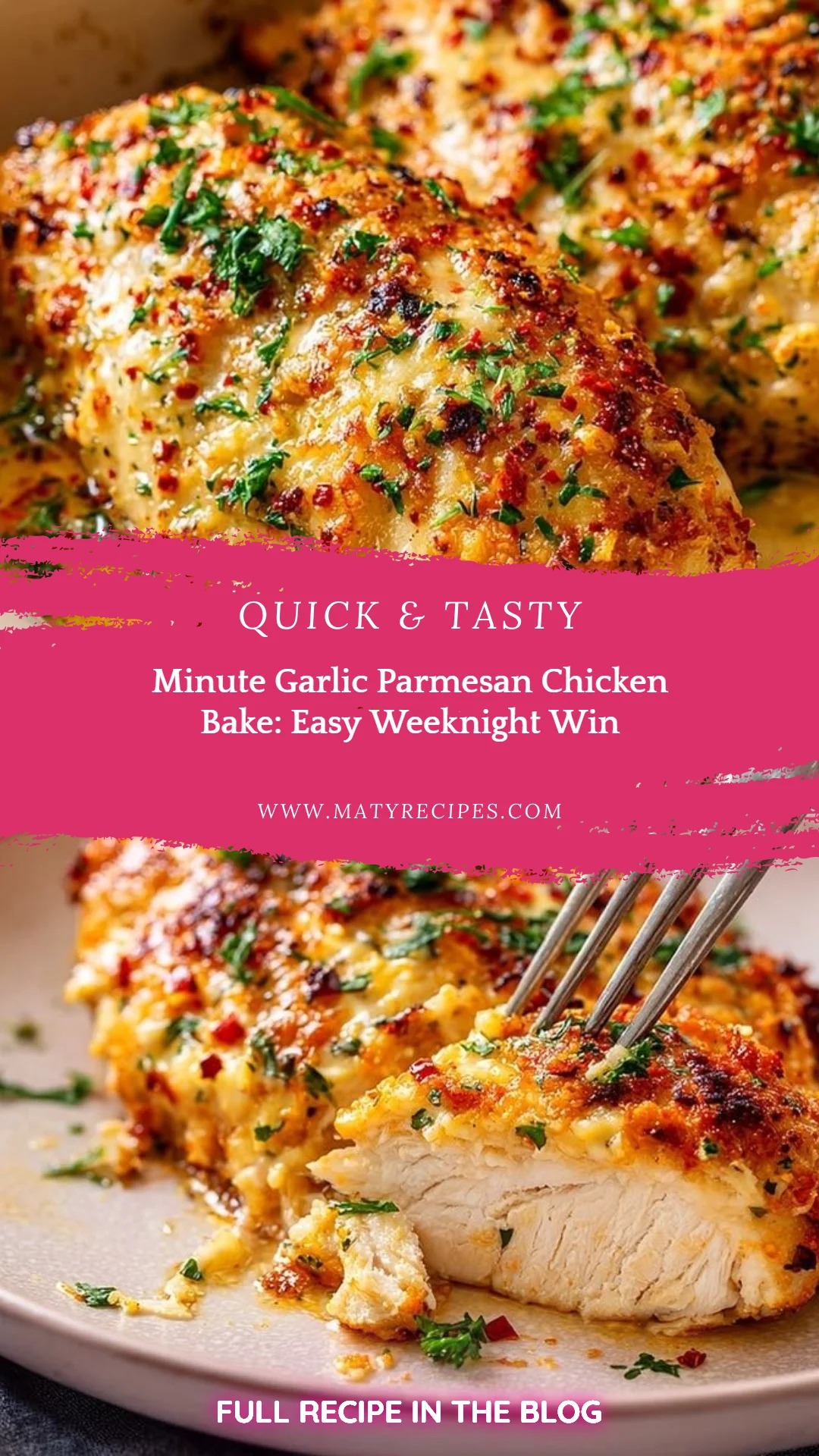 Minute Garlic Parmesan Chicken Bake: Easy Weeknight Win