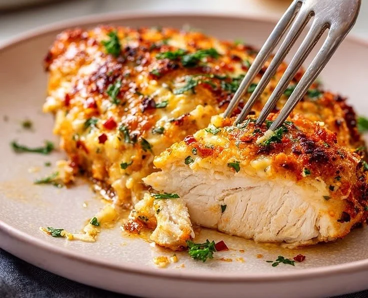 30-Minute Garlic Parmesan Chicken Bake