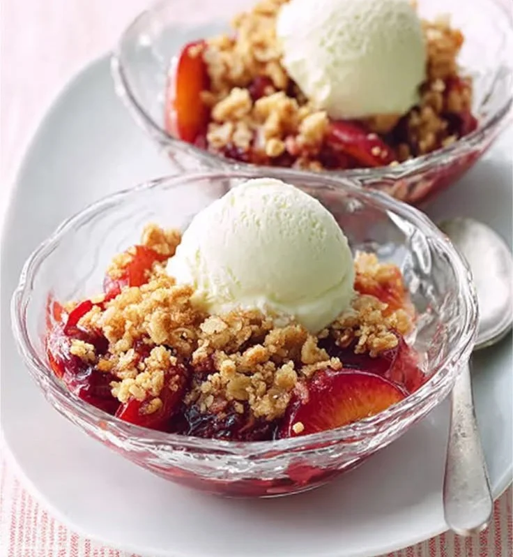 Nectarine Plum Crisps