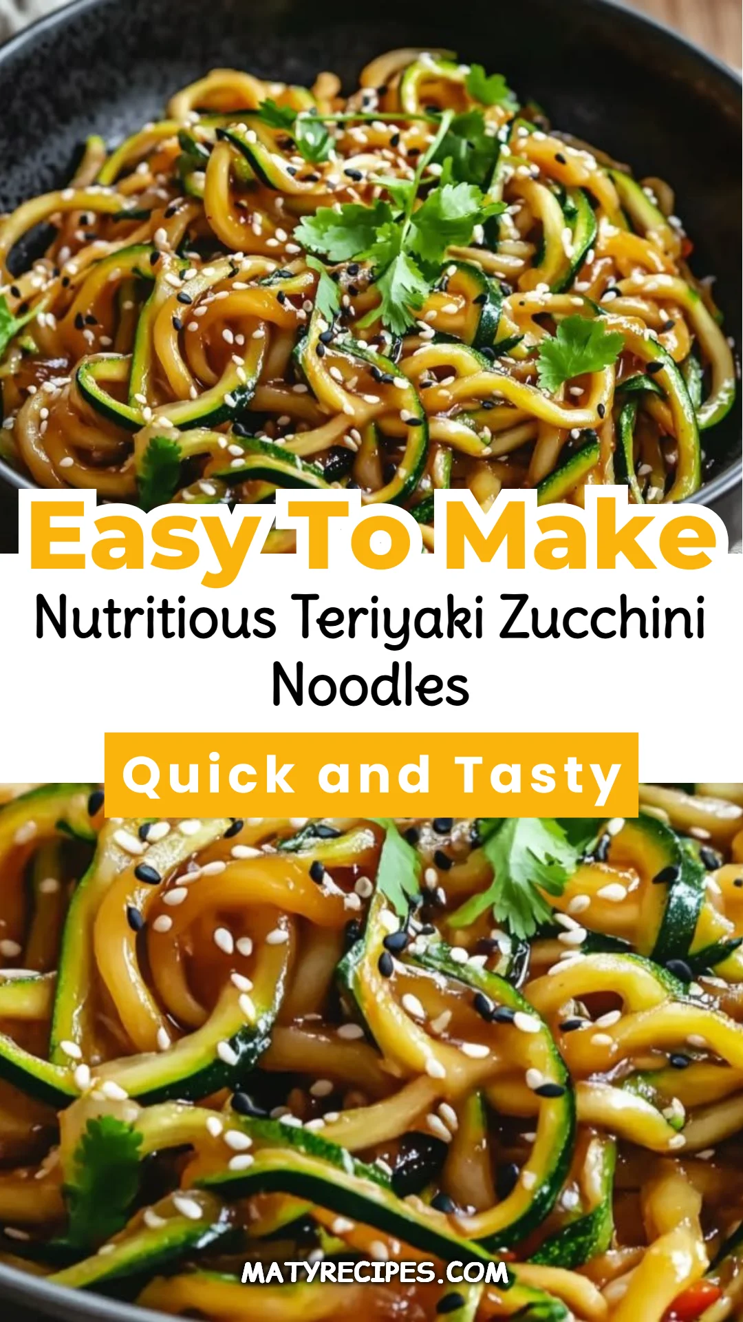 Nutritious Teriyaki Zucchini Noodles