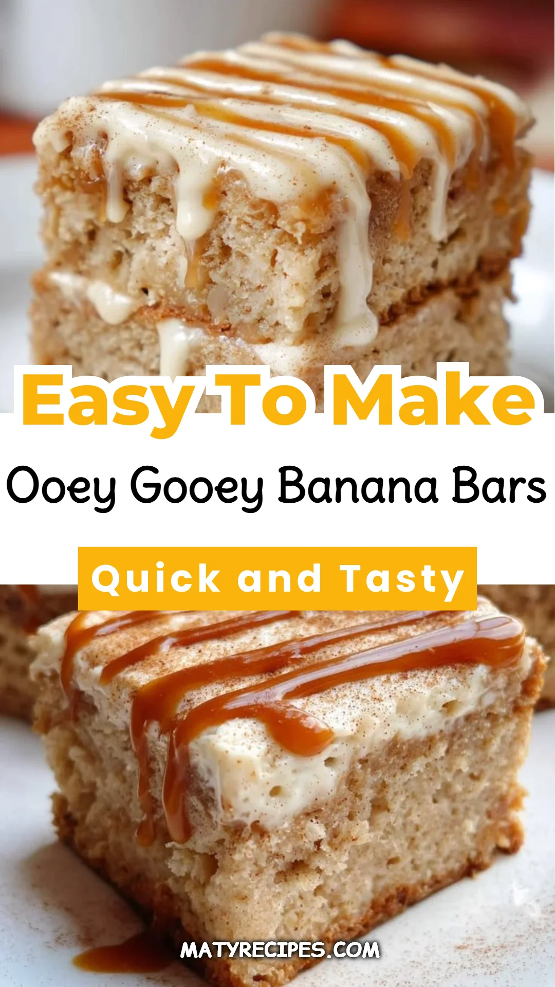 Ooey Gooey Banana Bars