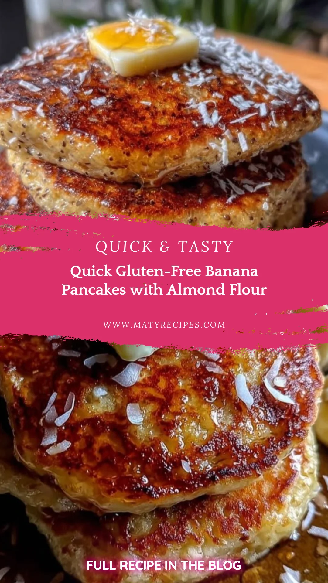 Quick Gluten-Free Banana Pancakes with Almond Flour