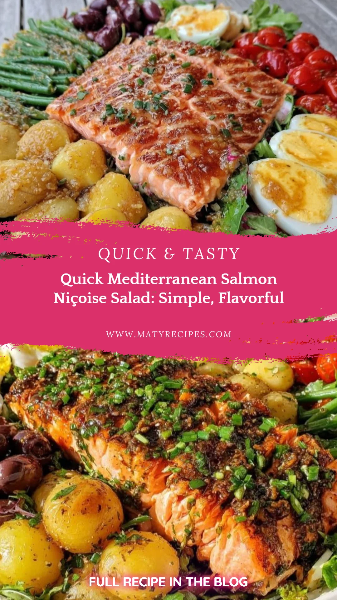 Quick Mediterranean Salmon Niçoise Salad: Simple, Flavorful