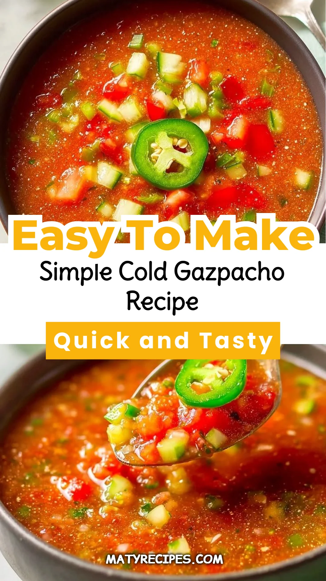 Simple Cold Gazpacho Recipe
