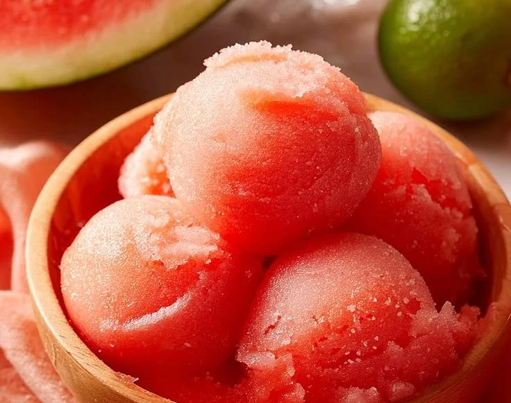 Sweet Watermelon Margarita Sorbet