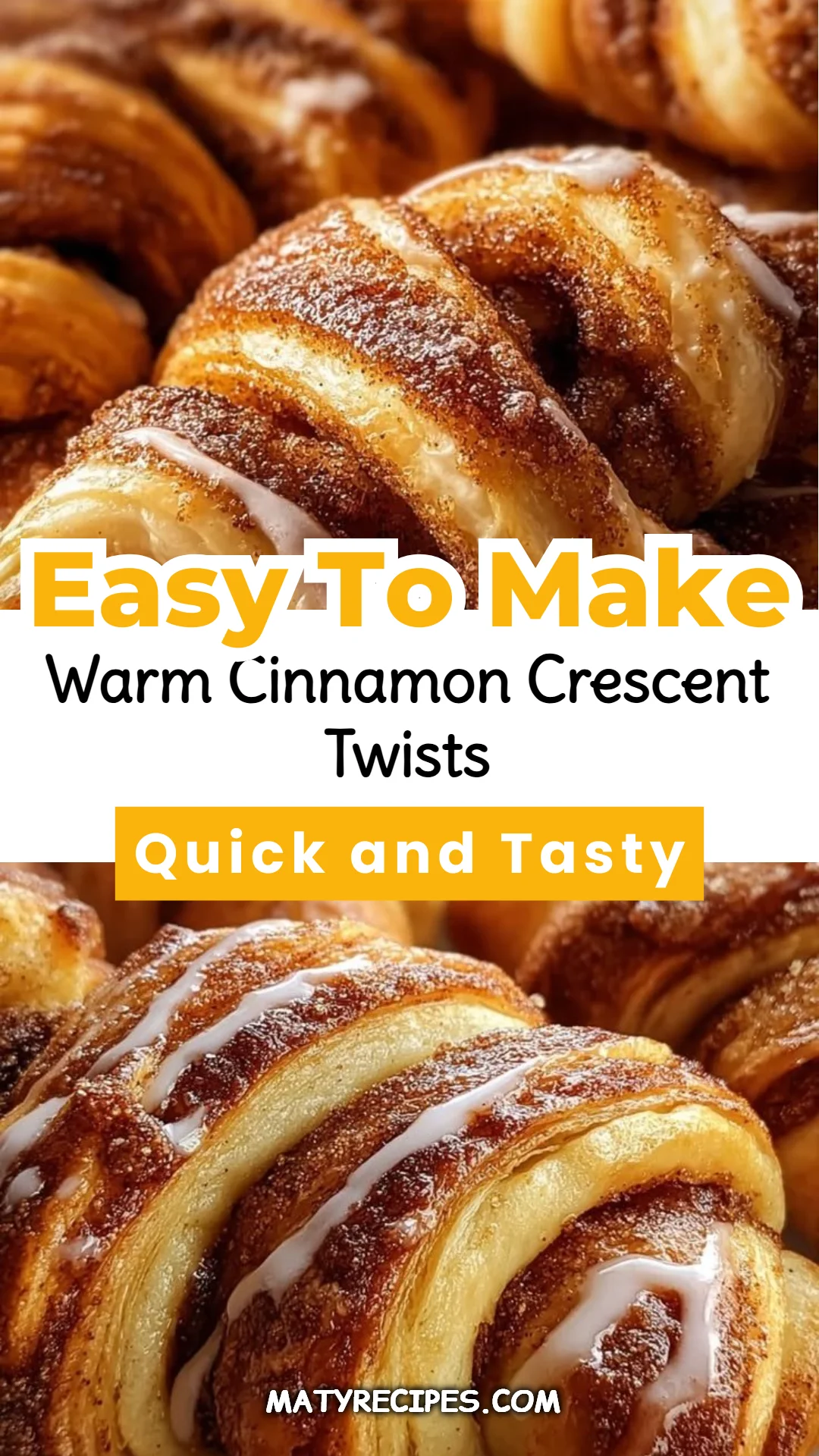 Warm Cinnamon Crescent Twists