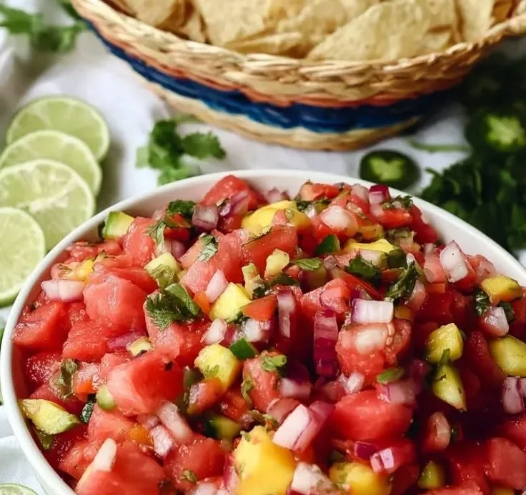 Watermelon Mango Salsa