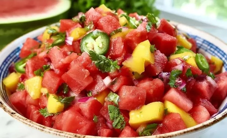 Watermelon Mango Salsa