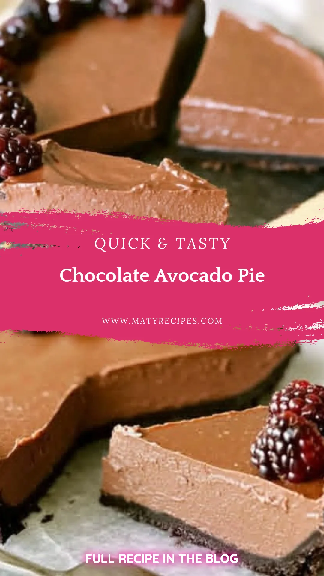 Chocolate Avocado Pie