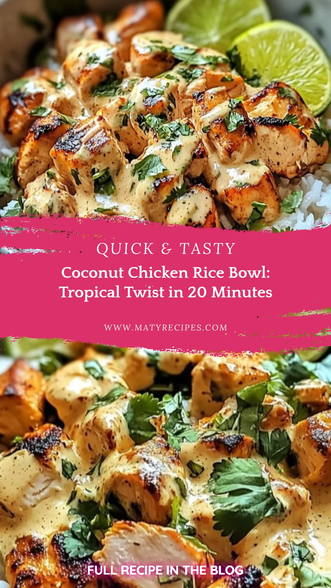 Coconut Chicken Rice Bowl: Tropical Twist in 20 Minutes