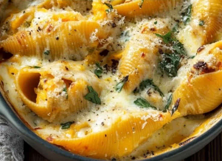 Creamy Butternut Squash Stuffed Shells