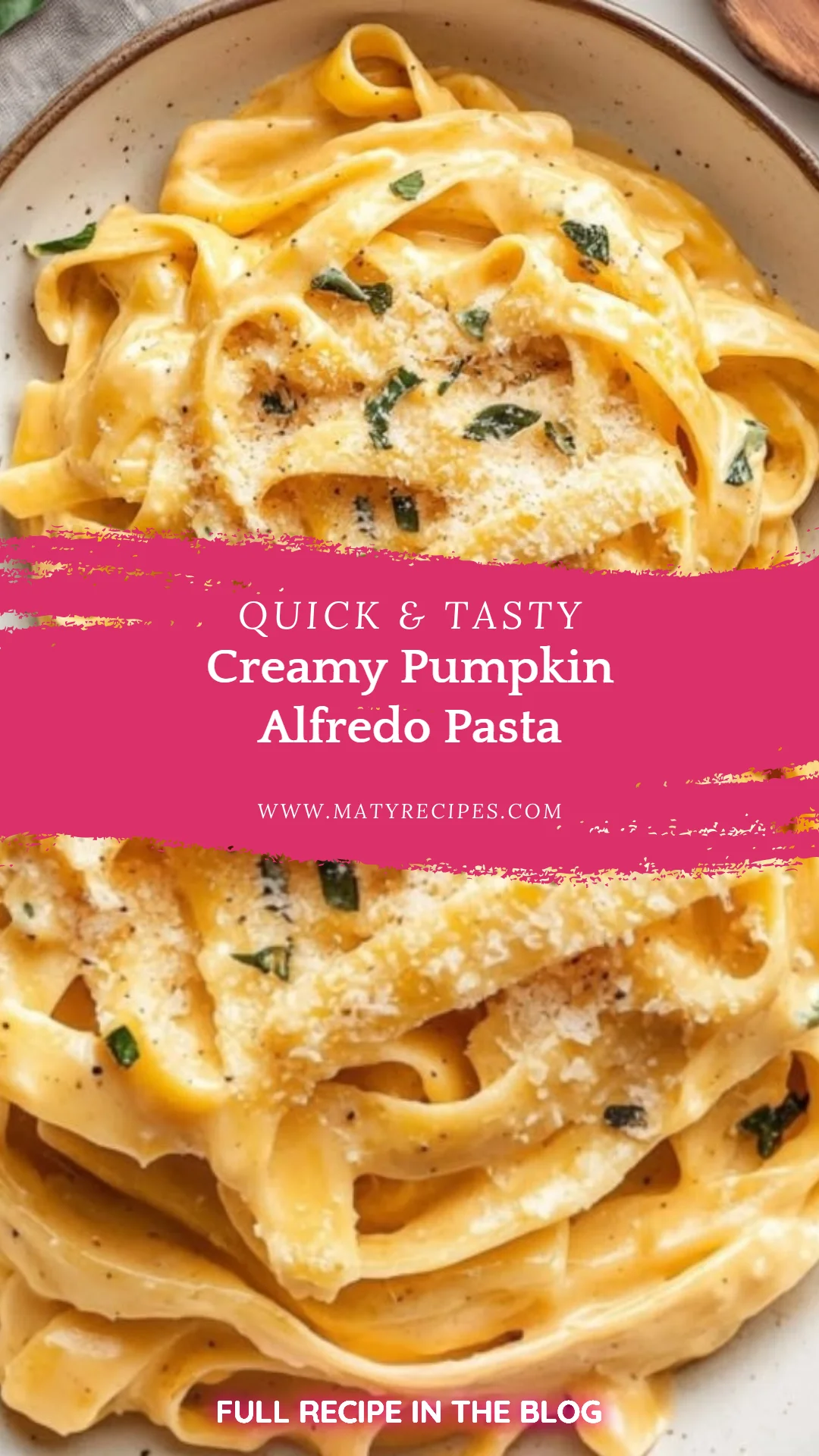 Creamy Pumpkin Alfredo Pasta