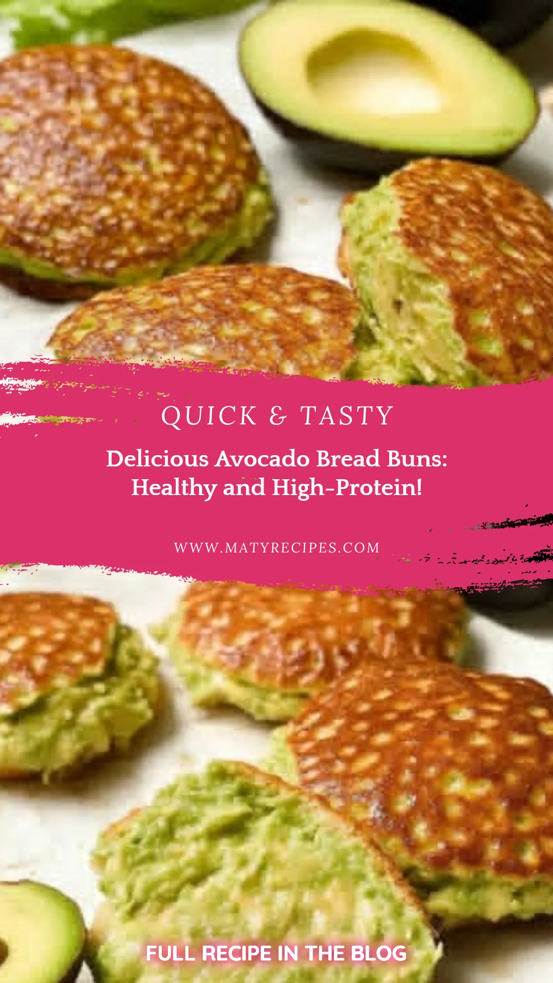 Delicious Avocado Bread Buns: Healthy and High-Protein!
